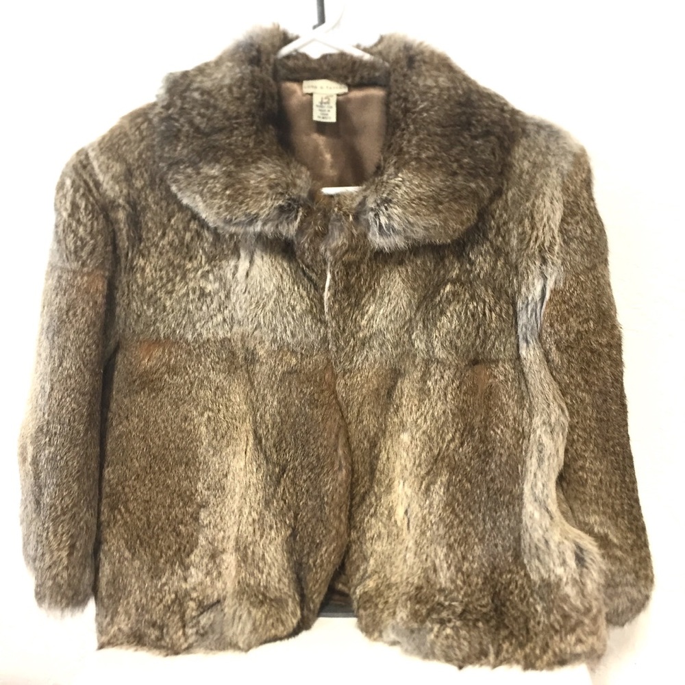 COPY - Lord & Taylor Brown Rabbit Fur Coat Jacket